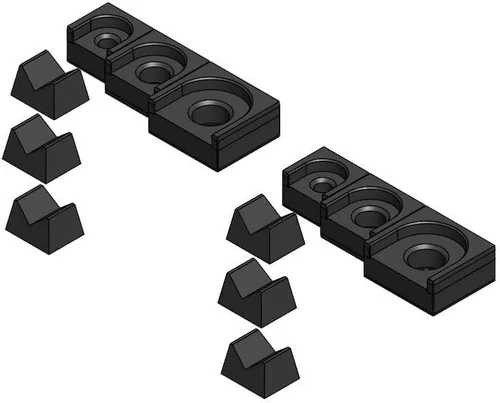 Miniatura 54 de MagAttach Juego de organizador de trinquete (juego de 3 piezas (2 paquetes), Verde/Negro)
