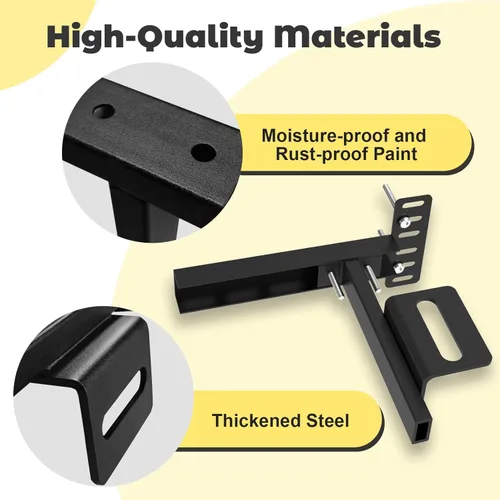 Miniatura 6 de Soportes de cabecera para marco de cama de metal, soportes ajustables universales para cabecero con kit de extensión de pie de cama que se ajusta a