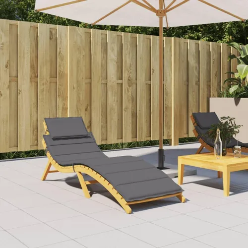 Miniatura 2 de Cojín para tumbona antracita de 73.2 x 22.8 x 1.2 pulgadas, cojines de tela Oxford para Sillas de Comedor para sillas de patio al aire libre