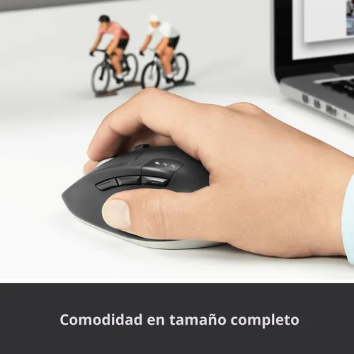 Miniatura 7 de Logitech M720 - Ratón inalámbrico de triatlón, Bluetooth, receptor unificador USB, 1000 DPI, 6 botones programables, batería de 2 años, compatible