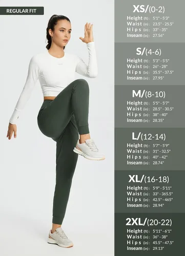 Miniatura 6 de BALEAF Pantalones deportivos con forro polar para mujer, resistentes al agua, térmicos, para senderismo, pantalones deportivos para correr, ropa