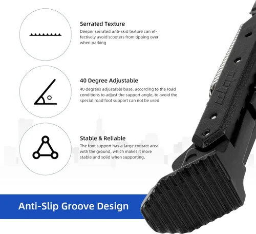 Miniatura 3 de ulip Soporte de estacionamiento para patineta, pieza de repuesto compatible con Ninebot Max G30/Max G30LP Scooter eléctrico Negro
