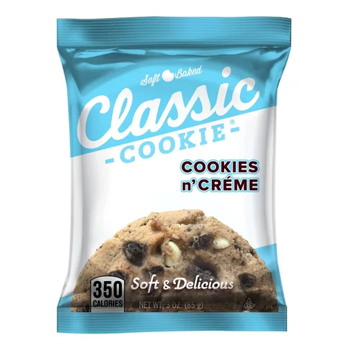 Miniatura 5 de Galletas Classic Cookie suaves horneadas con relleno de crema y galleta, hechas con chips de crema blanca Hershey's® Premier, 2 cajas, 16 galletas