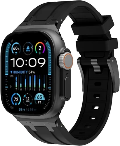 Apple Watch Band para iWatch Ultra Series, correa de reloj de silicona para hombres, diseño fresco, compatible con Apple Watch de 1.929 in, 1.772
