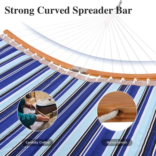 Miniatura 4 de SUNCREAT Hamacas Hamaca Portátil para Exteriores con Soporte, Capacidad de 475 libras, Hamaca Doble Resistente con Soporte Incluido, Patente