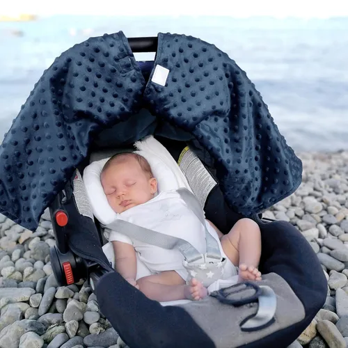 Miniatura 8 de Pea Pod Funda de asiento de automóvil para bebé, funda transpirable para asiento de automóvil para verano, cubierta de toldo de apertura de asiento