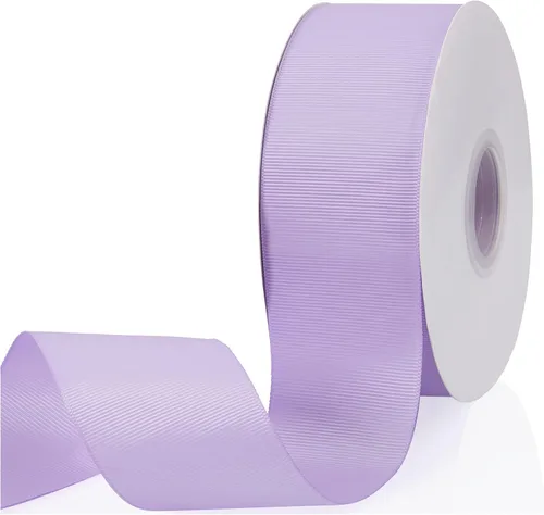 Miniatura 86 de Cinta de grogrén de doble cara de color liso azul bebé de 1-1/2 pulgadas x 50 yardas para envolver regalos, bodas, fiestas, manualidades, lazos