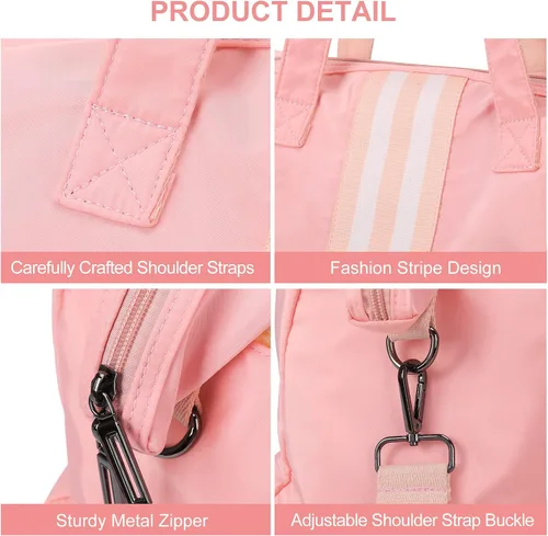 Miniatura 3 de Bolsas de viaje para mujer, bolsa de viaje de fin de semana para mujer, bolsa de gimnasio deportiva, bolsa de lona de entrenamiento, bolsa de hombro