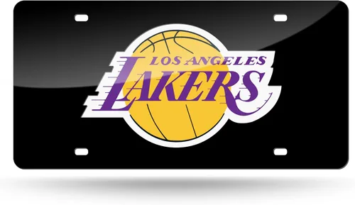 Miniatura 39 de Rico Industries Placa de matrícula metálica con incrustaciones láser de la NBA