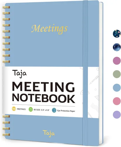 Miniatura 9 de Cuaderno de reuniones para organización del trabajo, cuaderno de trabajo con artículos de acción, agenda para tomar notas, 160 páginas