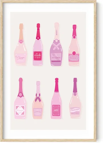 Miniatura 27 de Haus & Hues - Póster rosa con impresión de guepardo para decoración de pared de habitación, decoración artística para pared, sin marco, diseño