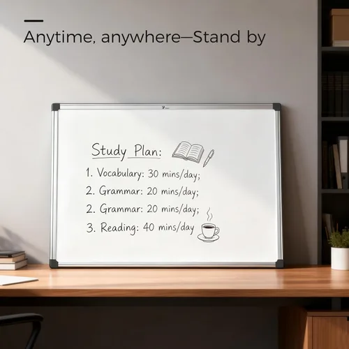 Miniatura 3 de TOWON Magnetic Dry Erase Whiteboard 36 x 24 in, Large White Board for Wall, 3 x 2 Ft Whiteboard with Marker Tray & 2 Magnets, Silver Aluminum Frame
