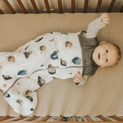 Miniatura 6 de Little Unicorn – Saco de dormir acolchado de muselina de algodón planetario 100% algodón Súper suave y ligero Bebé Talla S: 0-6 meses