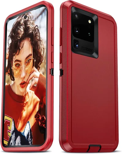 Miniatura 8 de LeYi Funda compatible con Samsung Galaxy S20 Ultra: funda resistente 3 en 1 para Samsung S20 Ultra, funda de grado militar a prueba de golpes