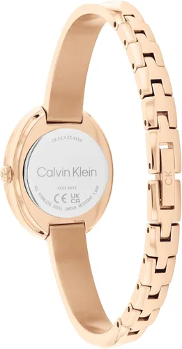 Miniatura 3 de Calvin Klein Reloj de mujer con bisel retorcido - 24mm 2H de cuarzo - Brazalete ajustable de acero inoxidable - Resistente al agua hasta 30 metros