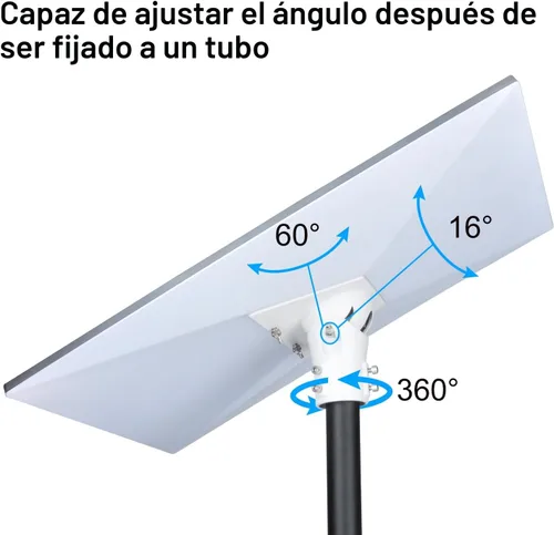 Miniatura 3 de Adaptador de tubo de montaje en poste para Starlink Standard 4/4X/Gen3, kit de adaptador de montaje en poste ajustable para plato Starlink Standard