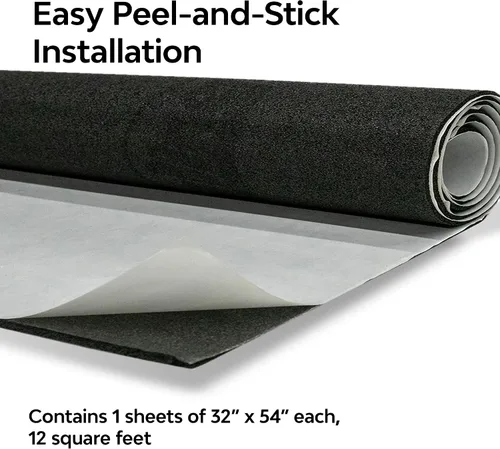 Miniatura 5 de DYNAMAT 11103 Dynaliner 32" x 54" x 1/2" de grosor - Amortiguador de sonido autoadhesivo - Fabricado en Estados Unidos