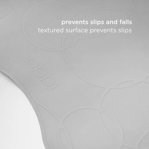 Miniatura 6 de Ubbi - Alfombrilla de baño acolchada antideslizante para bebé, con potentes ventosas, accesorios esenciales para el tiempo del baño del bebé, gris