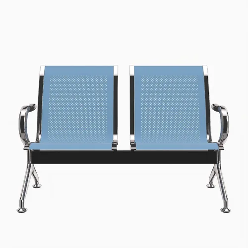 Kinfant Silla de sala de espera de 2 asientos, sillas de recepción de invitados de oficina con respaldo ergonómico, banco de espera de aeropuerto