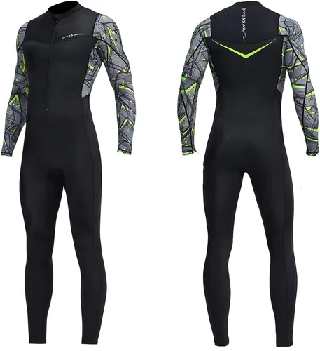 Skins de buceo para mujeres y hombres, traje de baño de cuerpo completo, rashguard, piel de buceo, traje de neopreno delgado, de una pieza, manga