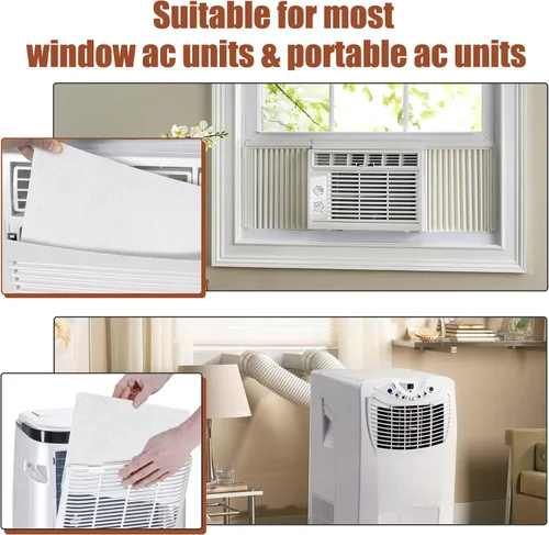 Miniatura 6 de BJADE'S Reemplazo del filtro de aire acondicionado de ventana, filtro de espuma cortado para adaptarse a unidades de aire acondicionado de ventana