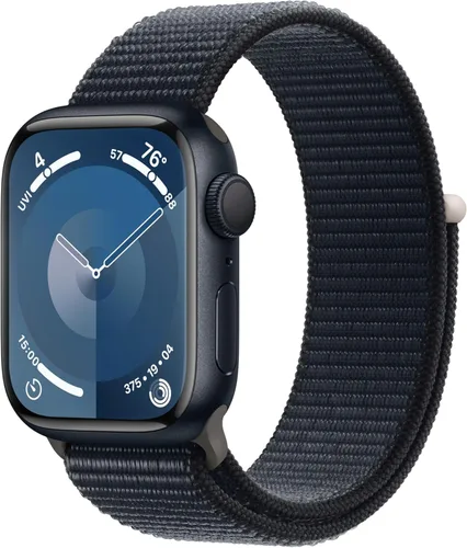 Miniatura 7 de Apple Watch Series 9 [GPS 41mm] SmartWatch con caja de aluminio rosa con correa deportiva rosa claro S/M. Rastreador de fitness, aplicaciones