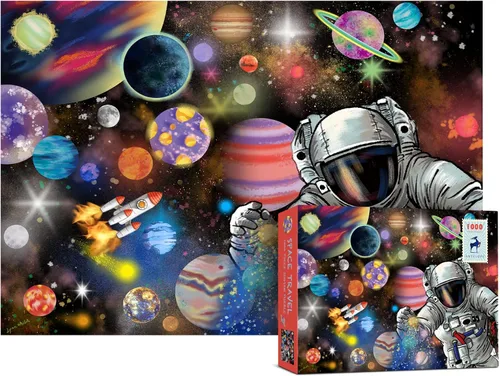 Antelope - Rompecabezas de 1000 piezas para adultos, rompecabezas de viaje espacial de 1000 piezas por Lynn Weilin, 29.5 x 20.5 pulgadas, piezas