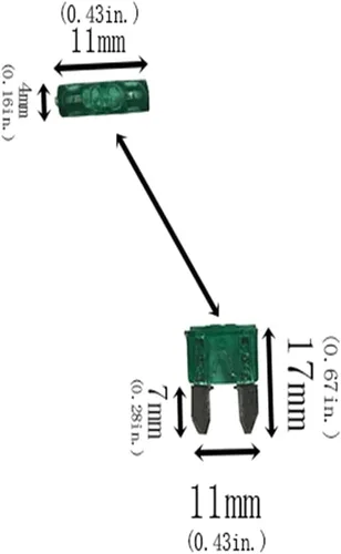 Miniatura 6 de Paquete de 2 adaptadores de fusible para agregar un circuito para mini-cuchilla + 8 fusibles mini (5A, 7.5A, 10A, 15A)