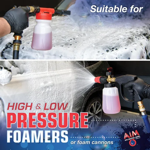 Miniatura 8 de AIM Chemicals - Champú de auto con fórmula de alta espuma, champú profesional para lavado de autos compatible con revestimientos de cerámica, ideal