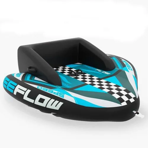 Miniatura 8 de Serenelife Inflatable Towable Tube for Boating, 2 Rider Capacity with Deck Seats & Backrest, 450 lbs Water Sports Tube, Durable Nylon Cover