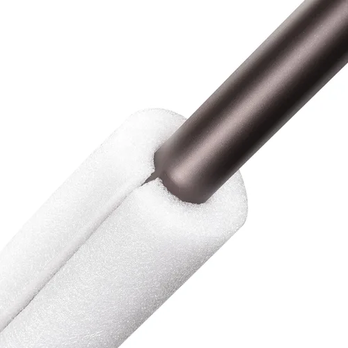 Miniatura 5 de uxcell Tubo de espuma aislamiento de tubería cubierta de protección contra congelación 3.28 pies de longitud 0.98 pulgadas ID 1.97 pulgadas OD Kits