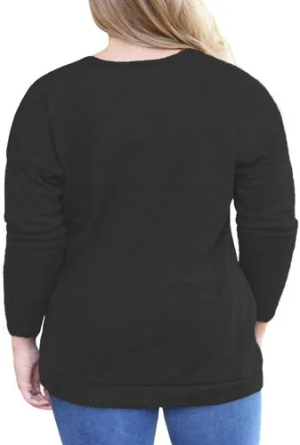 Miniatura 3 de VISLILY Camisa casual de manga larga con botones y bolsillos para mujer