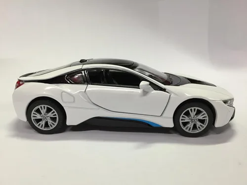 Miniatura 2 de KiNSMART - BMW i8 escala 1:36 de 5 pulgadas, modelo de metal fundido a presión Super Car con acción de retroceso (4 juegos)
