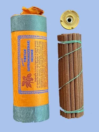 Miniatura 3 de Incienso de azafrán tibetano antiguo (Nagkeshar), para meditación, yoga, oración, medicina aromática, alivio del estrés, calma