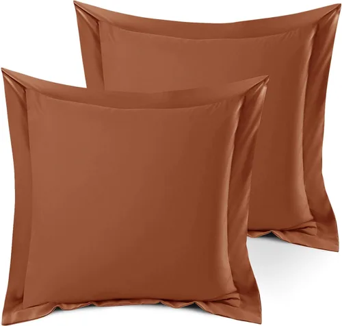 Miniatura 125 de Nestl Juego de 2 fundas tipo sham de almohada suaves - Fundas de almohada de microfibra de doble cepillado - Fundas de almohada de cama premium