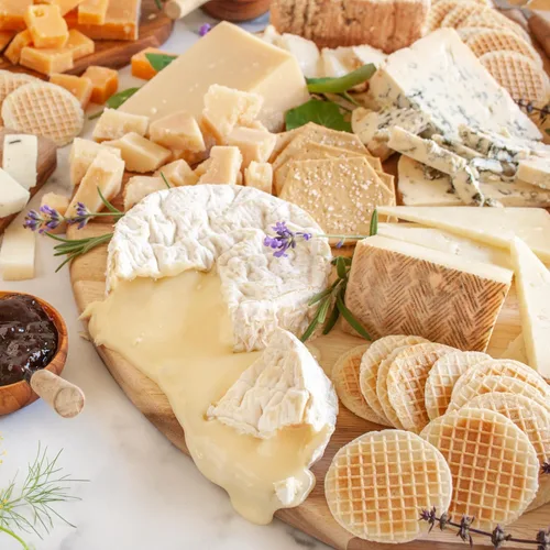 Miniatura 6 de igourmet 8.5 libras de tesoros de queso gourmet de lujo y aperitivos en caja de regalo, relleno de quesos gourmet, trufas y otras especialidades
