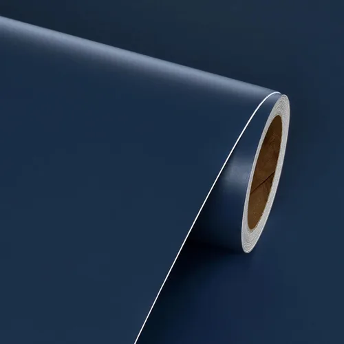 Livelynine Papel tapiz azul real para despegar y pegar, papel de contacto azul oscuro, para aula, escritorio, papel de pared para niños, niñas,