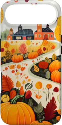 Miniatura 26 de iPhone 12 mini hojas otoño calabaza patrón otoño color hojas caso