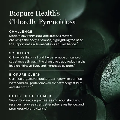 Miniatura 4 de BioPure Chlorella Pyrenoidosa – 400 Tabletas
