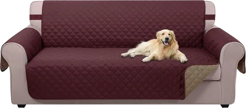 Miniatura 7 de U-NICE HOME Funda de sofá reversible para perros con correas elásticas, resistente al agua, protector de muebles para mascotas, funda de sofá