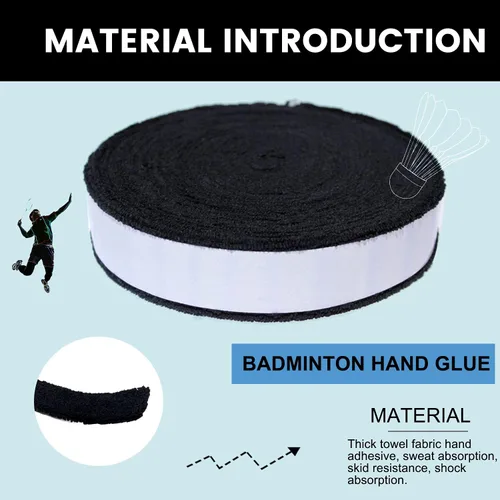 Miniatura 3 de GLL Asas de toalla de algodón súper absorbentes, raqueta de toalla de agarre excesivo, antideslizante, absorbe el sudor, cinta de agarre para tenis