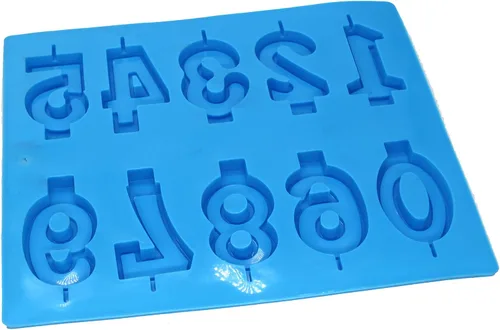 Miniatura 4 de X-Haibei Molde de silicona de caramelo de velas de números para decoración de helado de pastel de cumpleaños