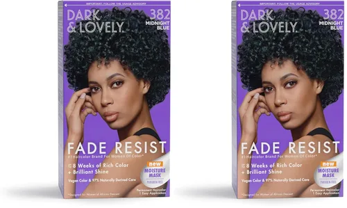 Miniatura 23 de SoftSheen-Carson Dark and Lovely Fade Resist - Tinte permanente y acondicionador para el cabello, de color intenso, azul medianoche 382