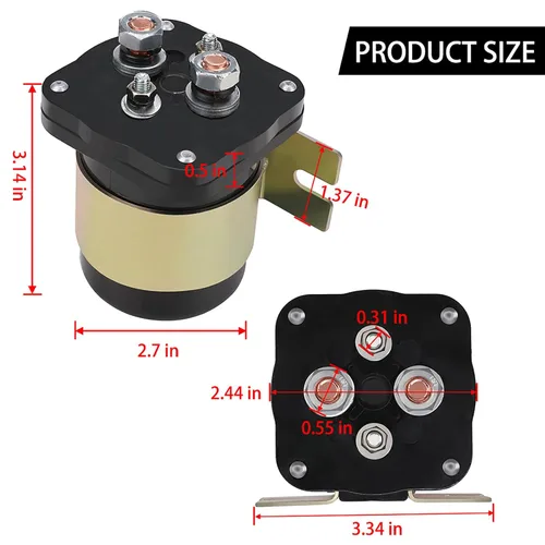 Miniatura 2 de Aislador de batería de 500 amperios para relé de audio móvil, kit de relé aislante de batería continua 12v 500A