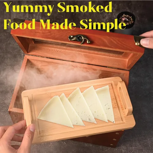 Miniatura 5 de Kit para ahumar cócteles - Kit ahumador para whisky con pistola ahumadora, caja ahumadora, astillas de madera de 6 sabores con piedras para whisky