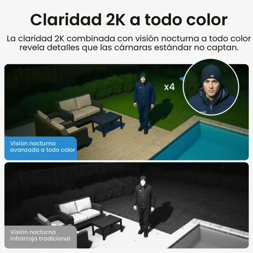 Miniatura 5 de aosu Cámaras de seguridad solares inalámbricas para exteriores, instalación de bricolaje de 2 minutos, no requiere suscripción, cámaras para sistema