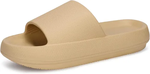 welltree Sandalias antideslizantes para mujeres y hombres, sandalias antideslizantes para baño y ducha, suela gruesa suave para interiores y