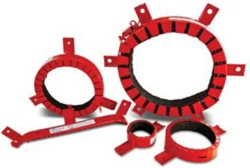 RectorSeal Collar de tubo intumescente Metacaulk 66353, se adapta bien en áreas de acceso limitado, placa de fuego, 2 pulgadas