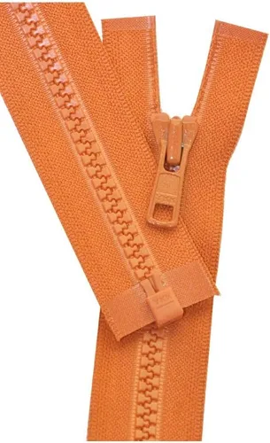 Miniatura 4 de YKK Cremallera Vislon de 22 pulgadas, 5 separadores de plástico moldeado, peso medio por cada uno (color seleccionado) (rosa azafrán - 806)