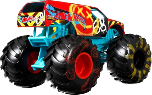 Miniatura 5 de Hot Wheels Monster Truck - Vehículo Derby de demostración a escala 1:24 con ruedas gigantes para niños de 3 a 8 años, gran regalo, camiones
